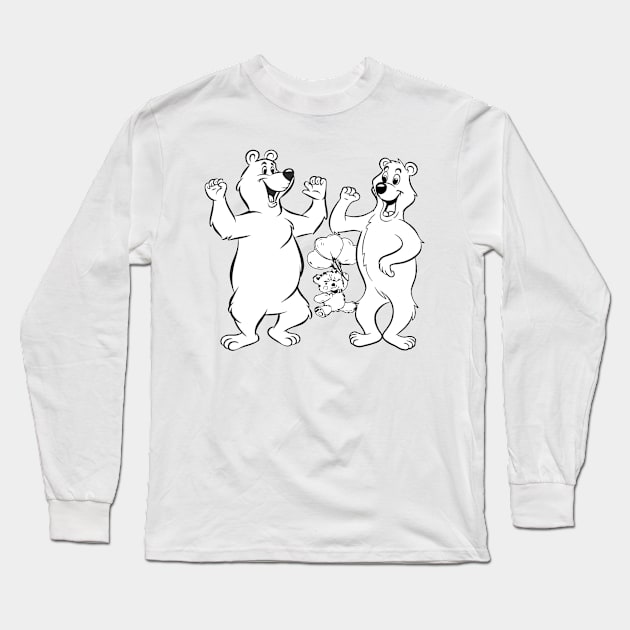 Happy bears Long Sleeve T-Shirt by m7m5ud